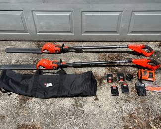 195 2BLACKDECKER20VMAXCordlessPoleHedgeTrimmers