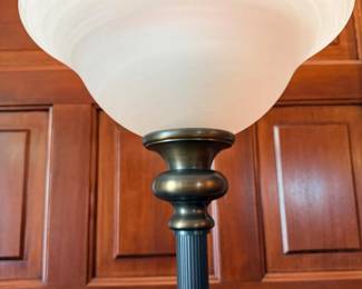 82 TraditionalOilRubbedBronzeFinishTorchiereFloorLamp