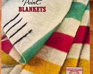 203 NewInOriginalBoxHudsonsBayMultiStripePointBlanket