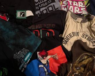 New T Shirts $5 Used T Shirts $3