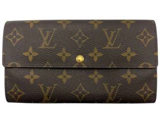 Louis Vuitton Monogram Canvas Sarah Continental Wallet