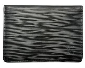 Louis Vuitton Black Epi Leather Card Holder Wallet