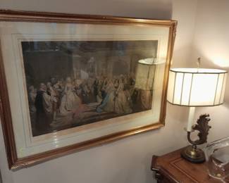 Martha Washington's Reception print