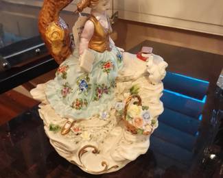 European porcelain statue