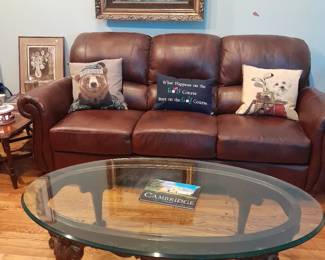 Leather couch $275