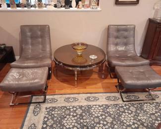 William Sonoma chairs & ottomans $875 set