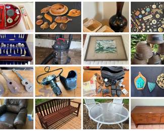 BEAUTIFUL KANEOHE BAY SALE CTBids Online Auction • Bidding Ends 06/18/26 • Pickup 06/21/26       PICKUP DATE CHANGE: SUNDAY, JUNE 21, 2026 This estate auction features vintage Hawaiiana art and prints, ukulele, fine furniture, vintage collectibles, vintage vinyl LPs, collectible figurines from around the world, household good, vintage decor, kitchen goods, office supplies, books, vintage postcards, tools, lawn and garden tools, planter pots, cameras, coins, five vintage jewelry, vintage marbles, plants and so much more! What will you find?  