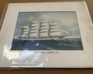 BKB144 - The Ship Falls Of Clyde In 1896 Print