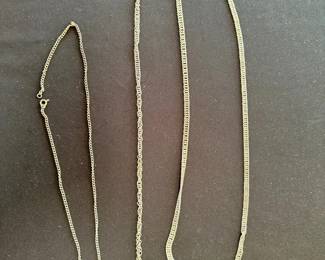 BKB180 - Costume Jewelry set of chain necklaces