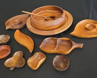 BKB027 - Wooden Salad Bowl Set