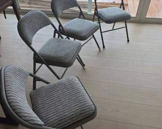 BKB038 - Upholstered Folding Chairs (4)