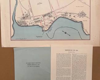 BKB143 - Map Of Honolulu In 1810