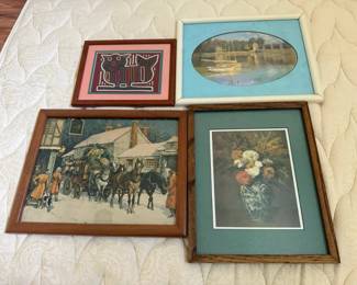 BKB154 - Four Framed Art Pieces