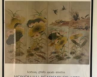 BKB001 - Beautiful Korean Print - “ Lotus, Fish and Birds”