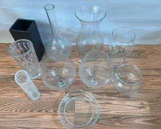 BKB070 - Clear Glass Vases