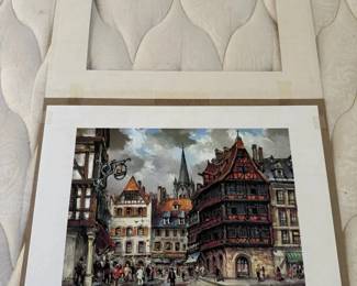 BKB111 - Print of a Painting of La Maison Kammerzell