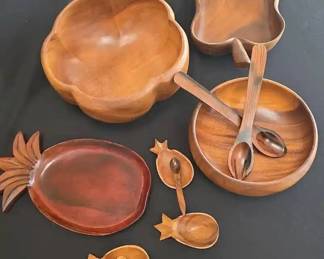BKB029 - Wooden Salad Bowl Set No. 3