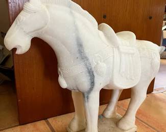 BKB077 - Carved Stone Horse