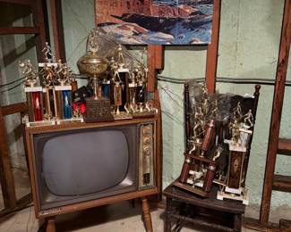 Local Danbury sports trophies from the 1970s