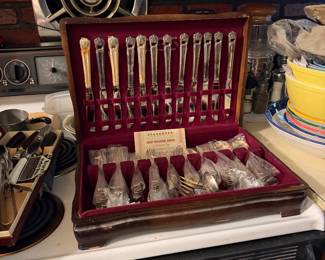 Silver plate flatware