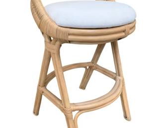 274 - Wildwood Rattan Counter Stool (Description): 37 x 21 x 20