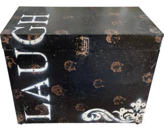 948 - Metal Decorative Box 12 x 15.5 x 9