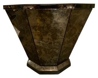 360 - Wildwood Faceted Console, as is (Description): glass clad, several chips, 37 x 48 x 22
