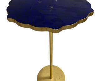 1640 - Chelsea House Lapis Side Table (Description): 24 x 14