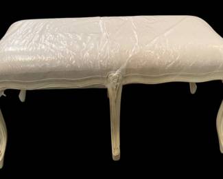 168 - Alden Parkes Lafrenz Bench (Description): off white, 20 x 40 x 18