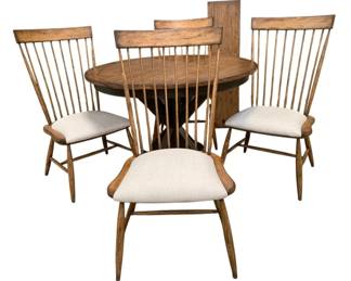 358 - 5 Piece Dinette Set w/ Leaf (Description): table 31 x 60 x 48, leaf, chairs 42 x 23 x 20