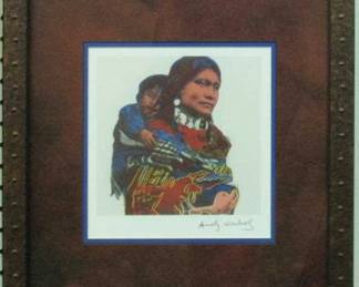 9107 - Mother and Child Print by Andy Warhol (Description): 16 X 18.5