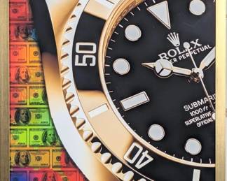 9092 - Rolex Art on Canvas (Description): 21.5 X 26.5