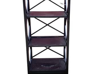 979 - Wood Shelf Stand 63 x 24 x 16 (Description): Broken shelf