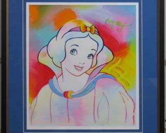 9021 - Snow White Giclee by Peter Max (Description): 21.5 X 23.5