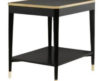 154 - Modern History Wilson End Table Ebony (Description): 27 x 28 x 22