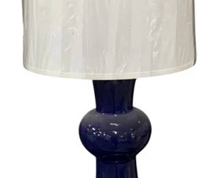 374 - Chelsea House Blue Ceramic Table Lamp 31" (Description): Item is direct from manufacturer, untested, no guarantee