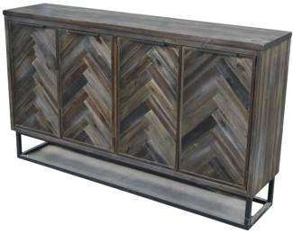 103 - Coast to Coast Aspen Court Credenza (Description): Herringbone 4 Door, 38.5 x 66 x 15