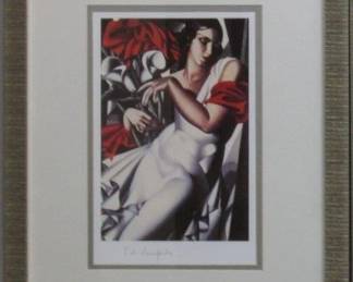 9083 - Portrait of Ira Print by Tamara De Lempicka (Description): 14 X 18