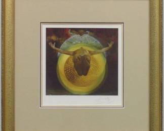 9078 - The Ascension Print by Salvador Dali (Description): 15.5 X 16.5