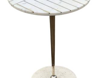931 - Marble Top Accent Table 22.5 x 15