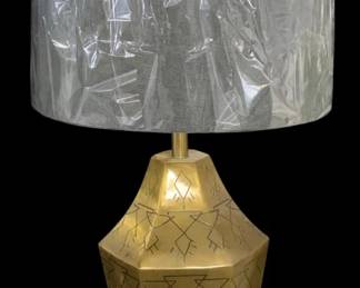 372 - Cheryl Luckett for Wildwood Table Lamp 30" (Description): Writings on the Wall. Item is direct from manufacturer, untested, no guarantee