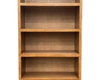 8019 - Wildwood Panama Etagere, Raffia Back (Description): Retail $4588, 81 x 40.25 x 16.5