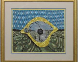 9003 - Eye of Time Giclee by Salvador Dali (Description): 25 X 22
