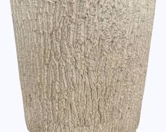 385 - Modern History Bark End Table (Description): 23 x 20
