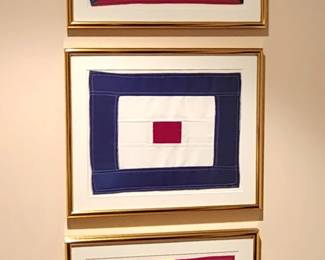 custom framed cloth flag panels