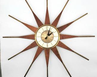 a mid century elgin clock,along with other mid century elements throughout the sale