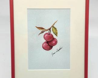 a sweet original oil painting on linen cloth