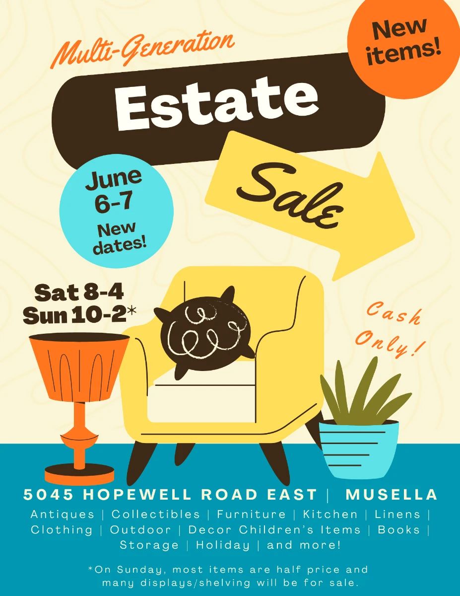 Copy of Estate sale Real Estate Flyer