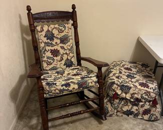 Rocking chair and ottoman