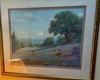 Signed Royce Roberts Hill country print